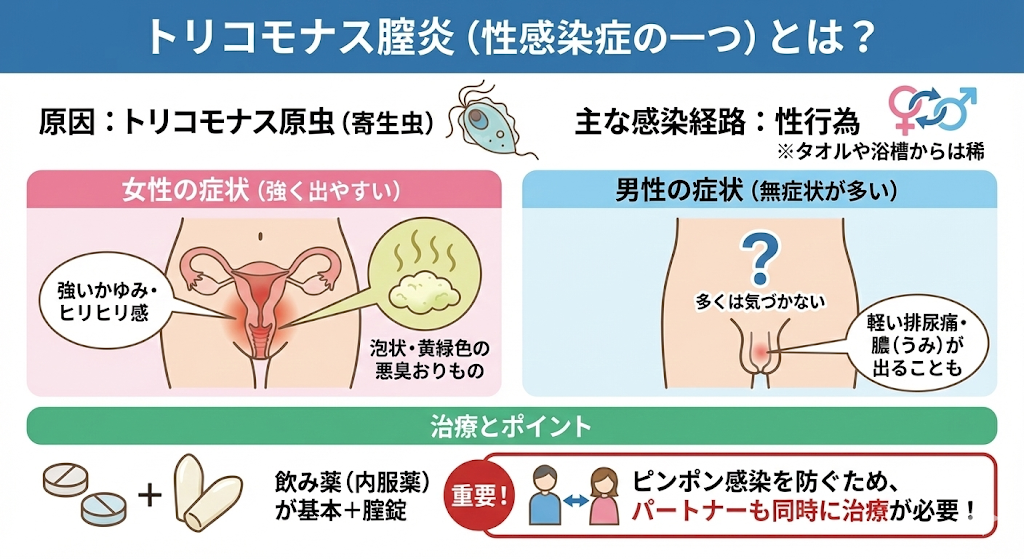 トリコモナス感染症のイメージ画像