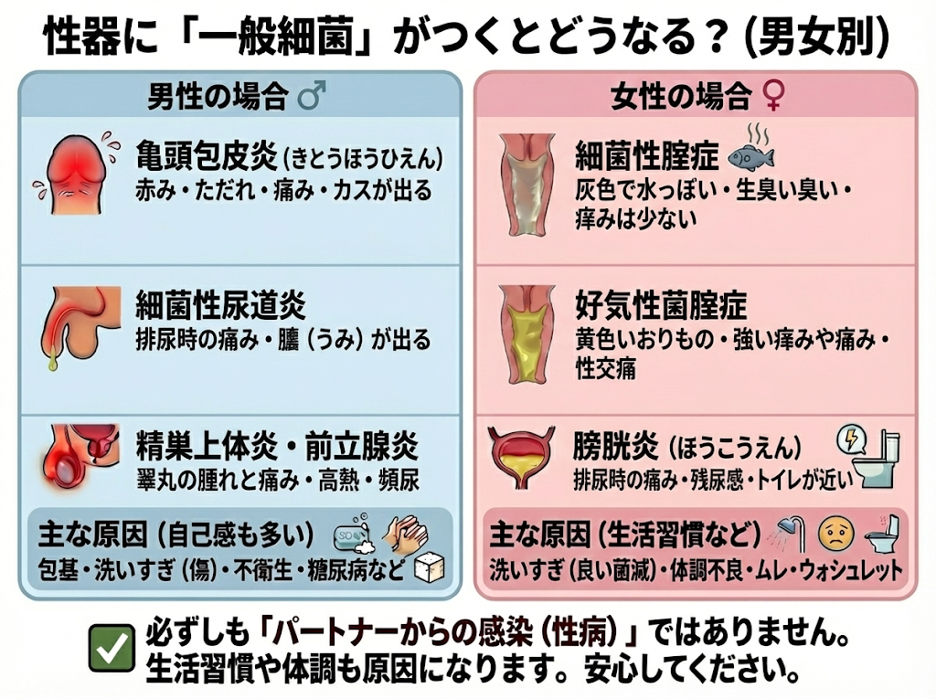 一般細菌による感染症イメージ
